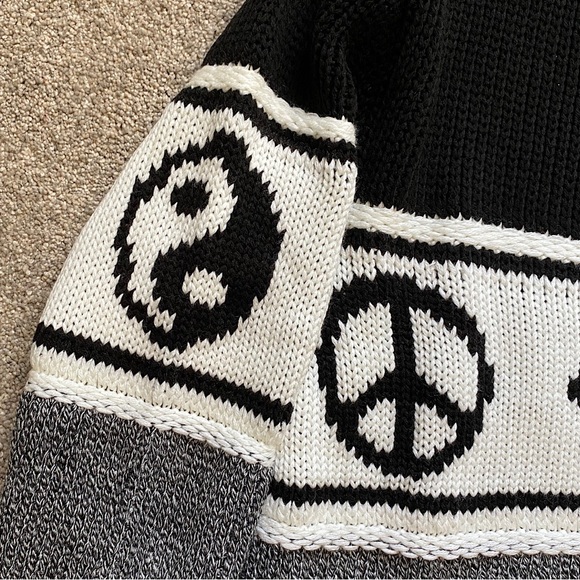 🎉NWT TOPSHOP Cropped Sweater, Women’s Size S (4-6), Black/Cream - Nordstr… - Picture 5 of 8